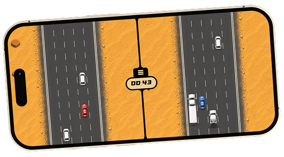 Double Drive gameplay on iPhone